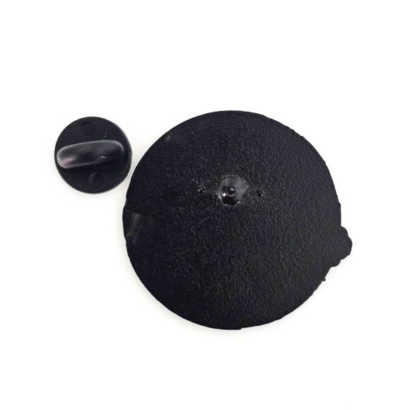 Time Travelers Coffee Enamel Pin, Retro Sci-Fi Car Badge, Collectible Lapel - Picture 3 of 3